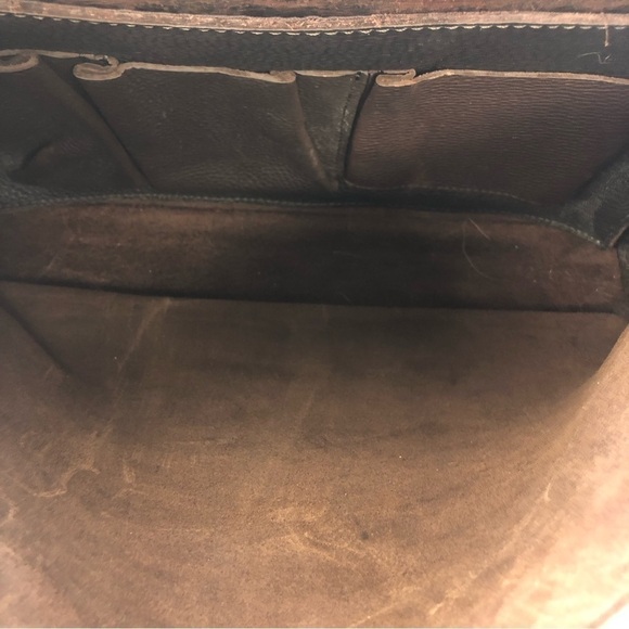 DUSSAULT brown leather Limited Edition Gene Simmons messenger bag - Picture 7 of 16